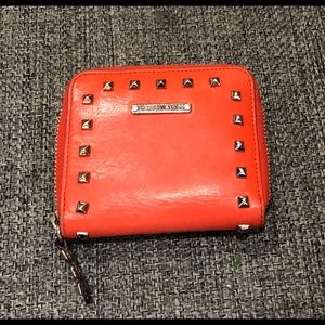 Rebecca Minkoff leather wallet with silver studs